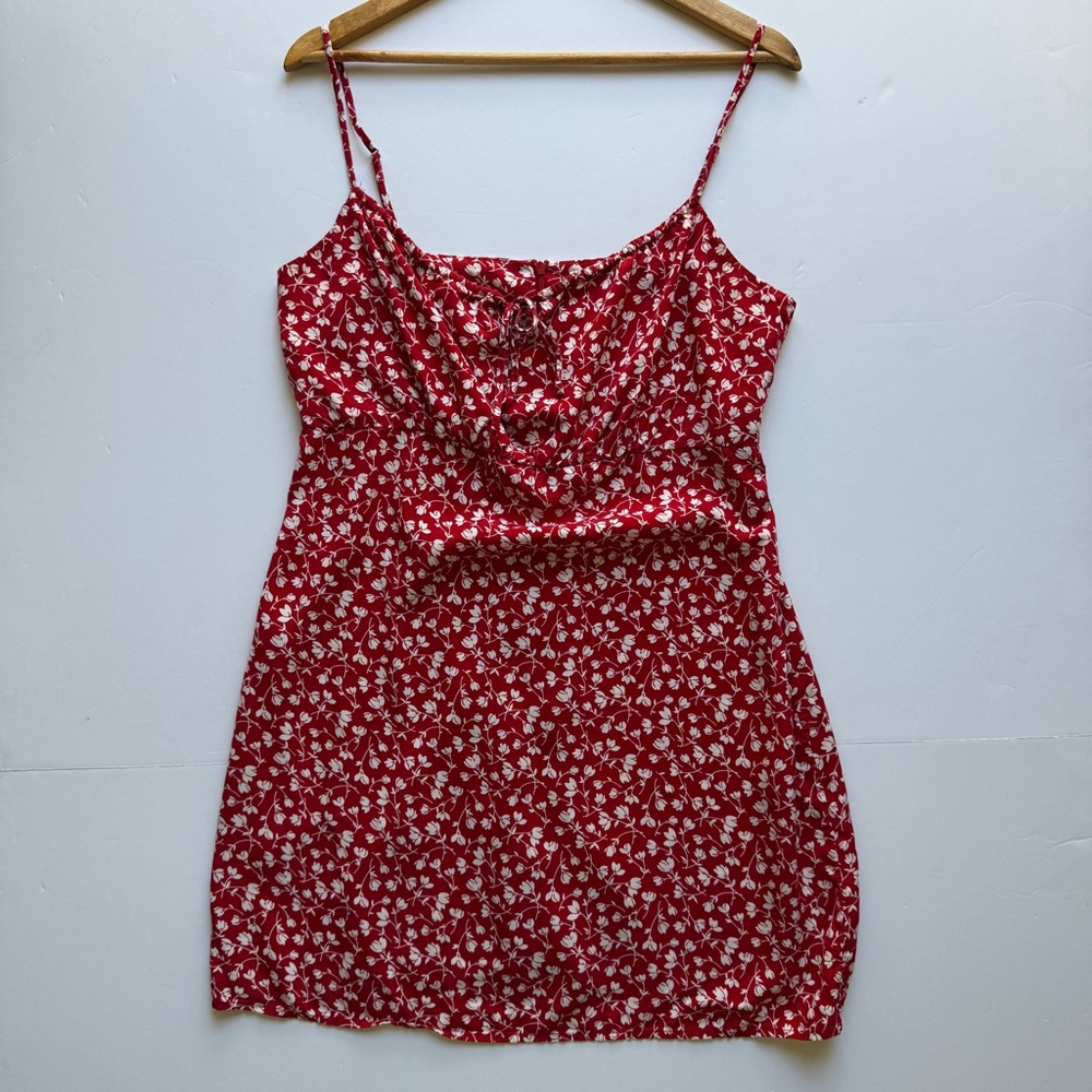 Reformation Red Floral Dress - Picture 3 of 11